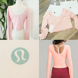 Lululemon Align Long Sleeve Top NWT Stretch Crop Casual Athleisure Athletic Yoga